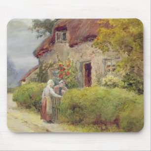 An evening gossip mouse mat