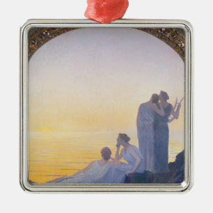 An Evening in Ancient Times, 1908 Metal Tree Decoration