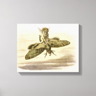 An Evening Ride, illustration from 'In Fairyland: Canvas Print