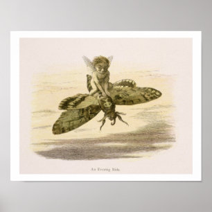 An Evening Ride, illustration from 'In Fairyland: Poster