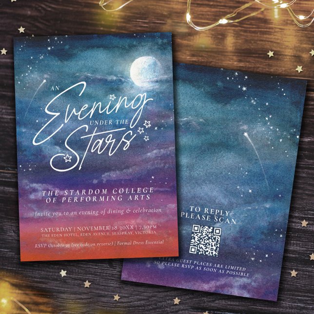 An evening under the stars event invitation (Creator Uploaded)