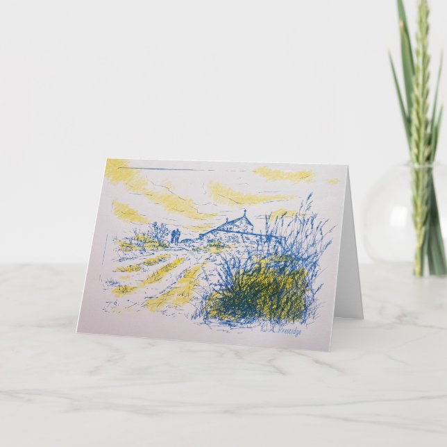 An Evening Walk Holiday Card (Front)