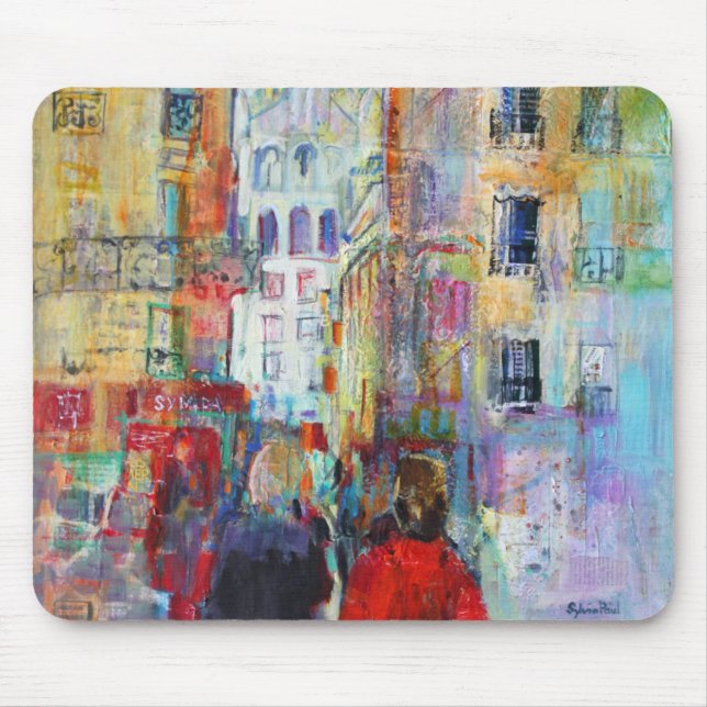 An Evening Walk to Sacre Coeur Mouse Mat (Front)