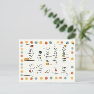 An EVERY occasion card. Holiday Postcard