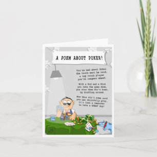 An everyday Poker Greeting Card for any occasion.