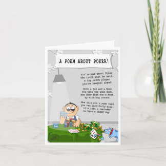 An everyday Poker Greeting Card for any occasion.