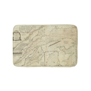 An Exact Chart of the River St Lawrence Bath Mat