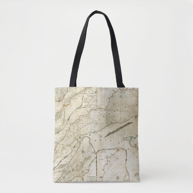 An Exact Chart of the River St Lawrence Tote Bag (Front)