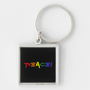 An Exclamation of Peace Key Ring