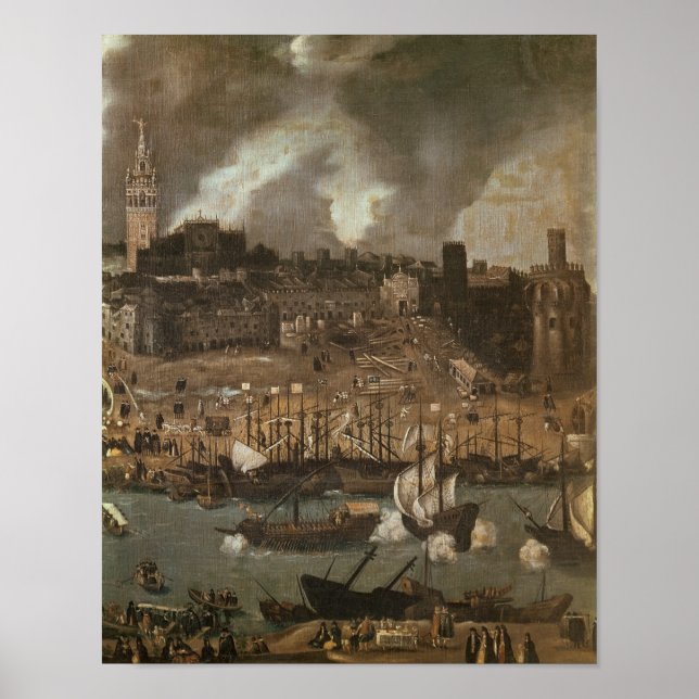 An Expedition Setting out from Seville for Poster (Front)