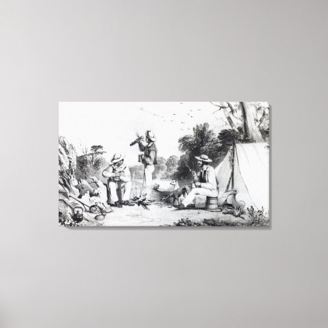 An exploring party canvas print (Front)