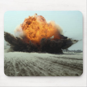 An explosion erupts mouse mat