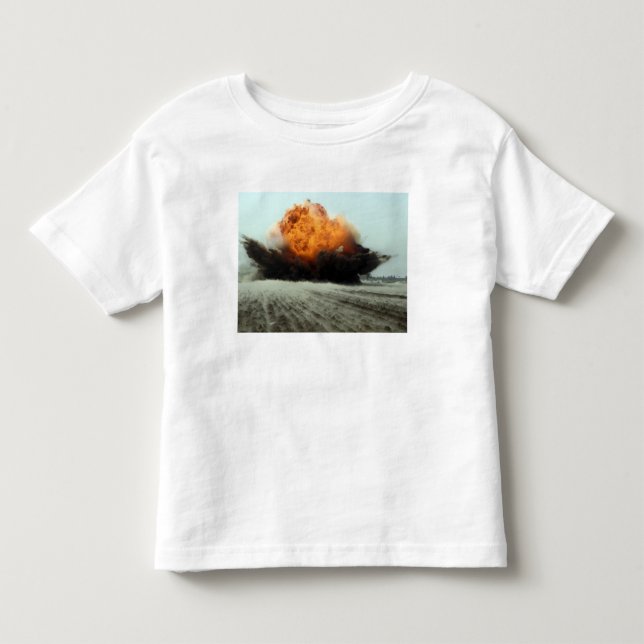 An explosion erupts toddler T-Shirt (Front)