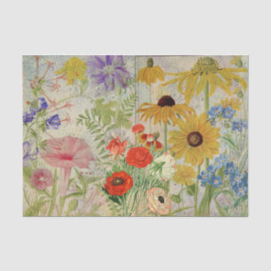 An Explosion of Colourful Wildflowers Tissue Paper