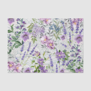 An Explosion of Wildflowers - the Purple Edition Tissue Paper
