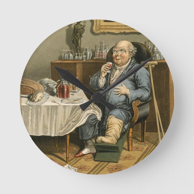 An Exquisite Taste, with an Enlarged Understanding Round Clock (Front)