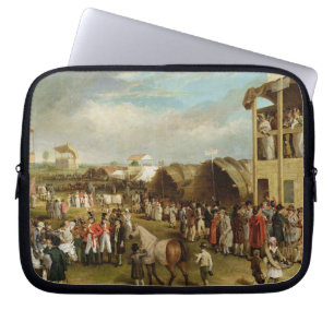 An Extensive View of the Oxford Races (oil on canv Laptop Sleeve