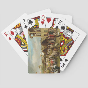An Extensive View of the Oxford Races (oil on canv Playing Cards