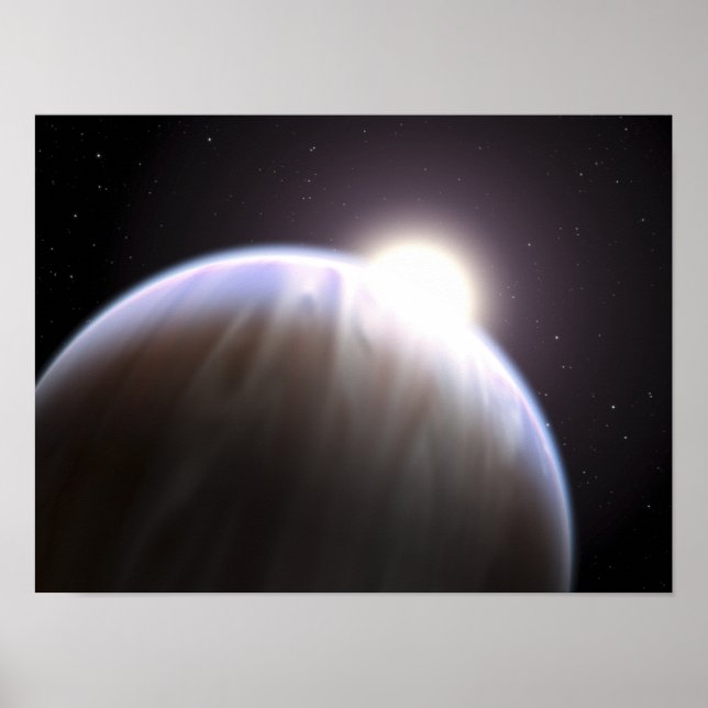 An extrasolar planet with its parent star poster (Front)