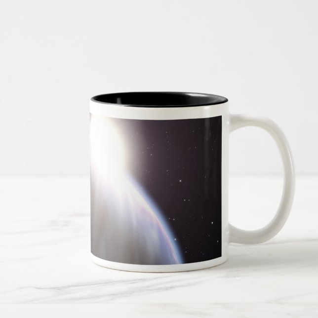 An extrasolar planet with its parent star Two-Tone coffee mug (Right)