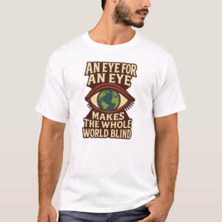 An eye for an eye makes the whole world blind - T-Shirt