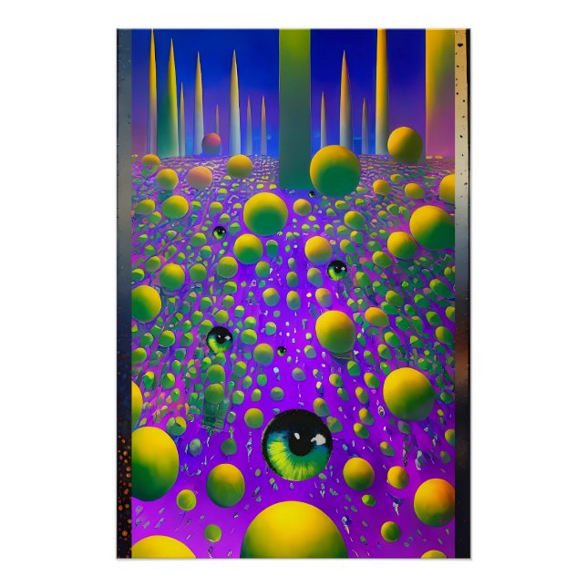 An Eyefull - Ken Gauge Surreal Art Poster (Front)