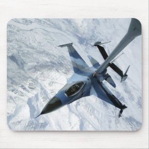 An F-16 Aggressor sits in contact position Mouse Mat