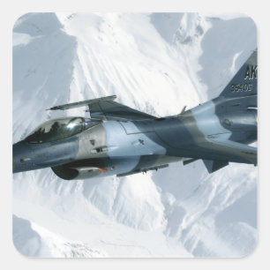 An F-16 Aggressor Square Sticker