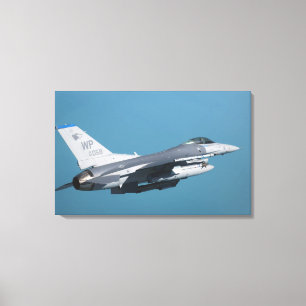 An F-16 Fighting Falcon in flight Canvas Print