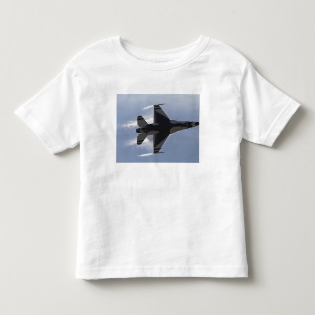 An F-16 Fighting Falcon pulls high G's Toddler T-Shirt (Front)