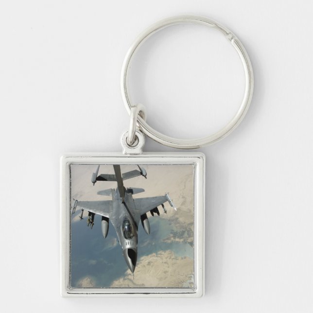 An F-16 Fighting Falcon refuels Key Ring (Front)