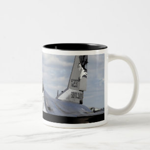 An F-16 Fighting Falcon Two-Tone Coffee Mug