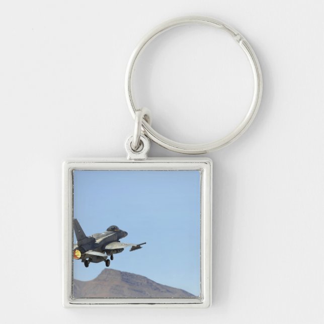 An F-16E from the United Arab Emirates Key Ring (Front)