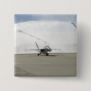 An F-18 aircraft 15 Cm Square Badge