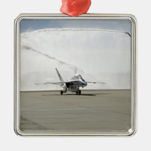 An F-18 aircraft Metal Tree Decoration