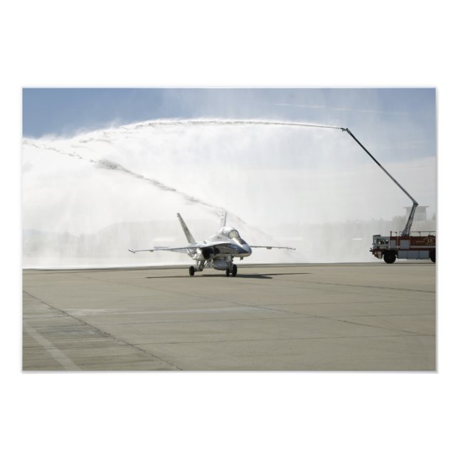 An F-18 aircraft Photo Print (Front)