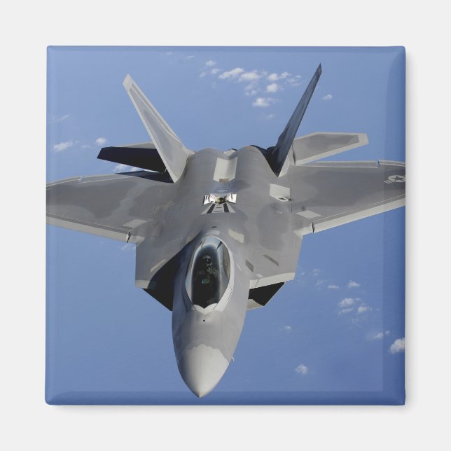 An F-22 Raptor moves into position to receive f 2 Magnet (Front)