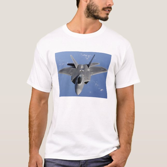 An F-22 Raptor moves into position to receive f 2 T-Shirt (Front)
