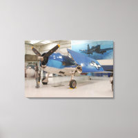 An F-6F Hellcat World War II fighter plane at