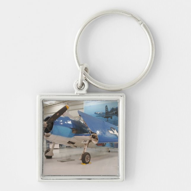 An F-6F Hellcat World War II fighter plane at Key Ring (Front)