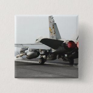 An F/A-18C Hornet launches from the flight deck 2 15 Cm Square Badge