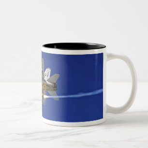 An F/A-18C Hornet Two-Tone Coffee Mug