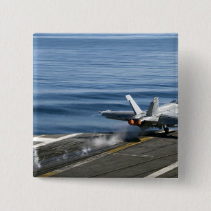 An F/A-18E Super Hornet 15 Cm Square Badge
