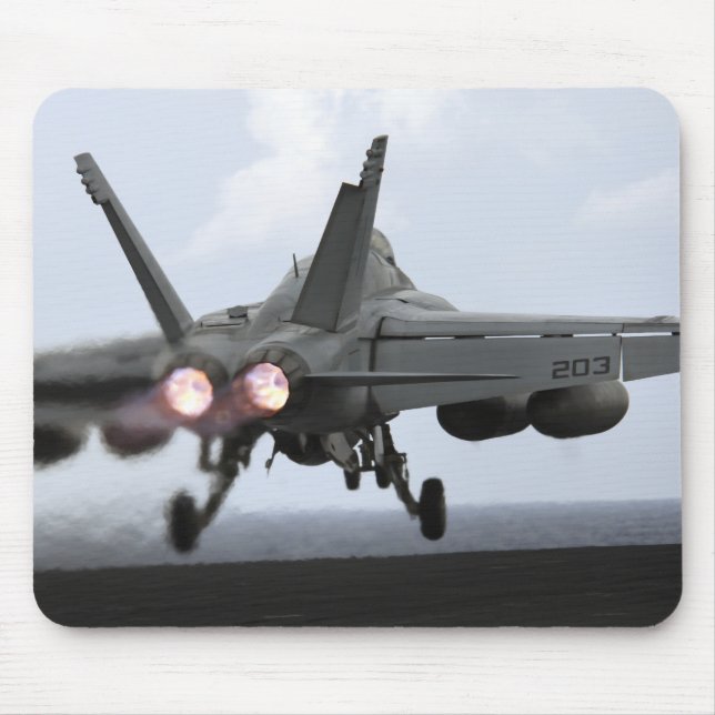 An F/A-18E Super Hornet launches Mouse Mat (Front)