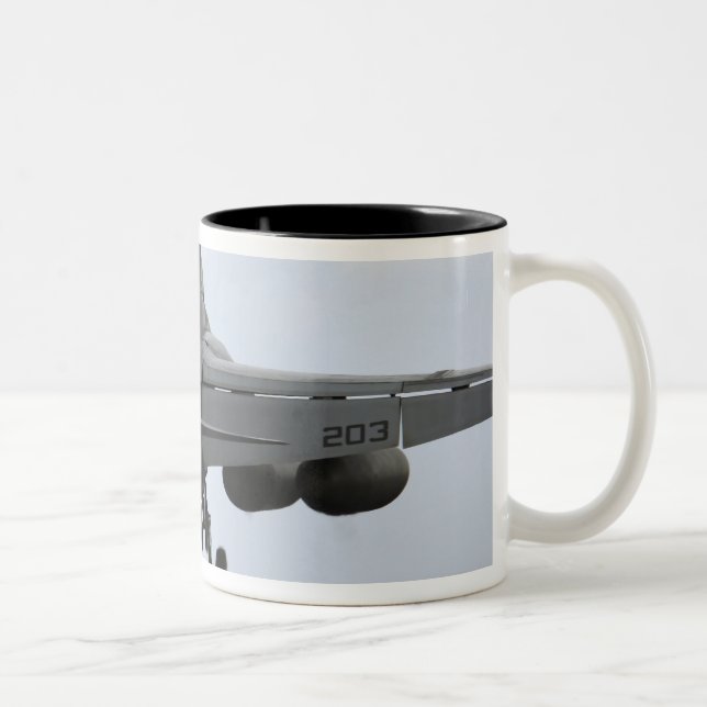 An F/A-18E Super Hornet launches Two-Tone Coffee Mug (Right)