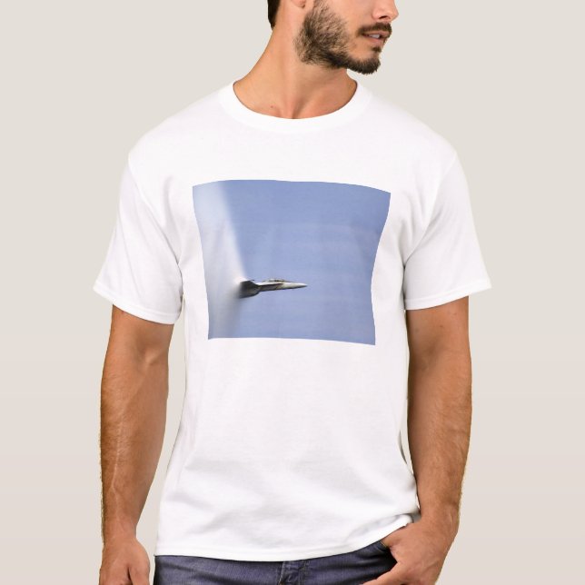 An F/A-18E Super Hornet reaches the speed of so T-Shirt (Front)