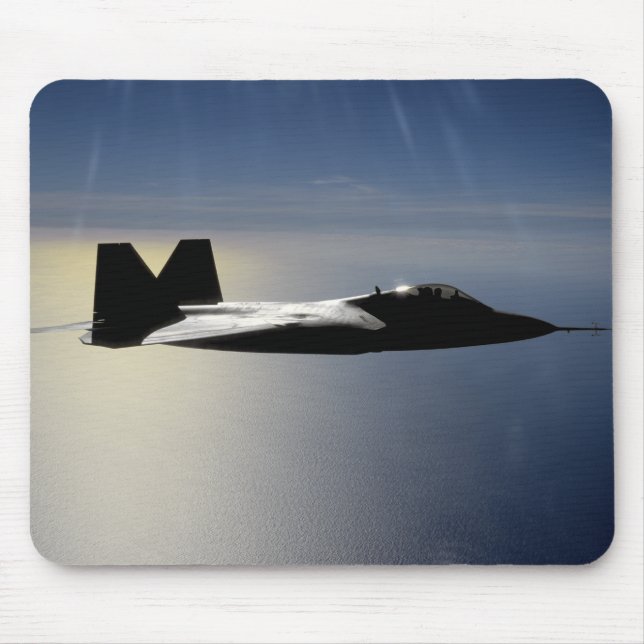 An F/A-22 Raptor flies a training mission 2 Mouse Mat (Front)