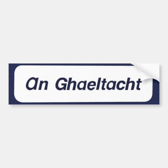An Ghaeltacht Bumper Sticker (Front)