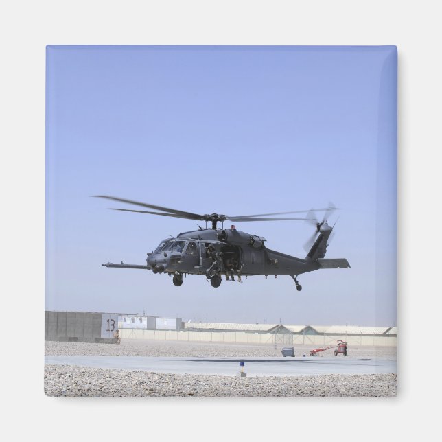 An HH-60G Pave Hawk taking off from Camp Bastio Magnet (Front)