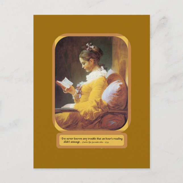 An Hour Reading Postcard (Front)